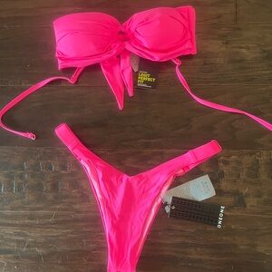 ONEONE SWIM pink bikini